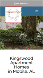 Mobile Screenshot of kingswoodapartmenthomes.com
